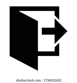 Exit Icon, Close the door, no entery sign