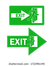 Exit icon for concept design. Help vector illustration. Isolated vector icon. Vector graphic illustration.