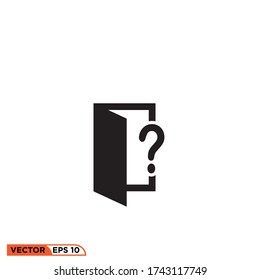 plantilla de ilustración de vector de diseño de icono de salida