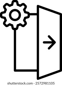 Exit Icon Element For Design