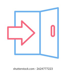 Elemento de Ícone de Saída para Design