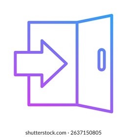 Exit Icon Element For Design