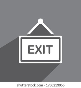 EXIT ICON , EVACUATION ICON VECTOR
