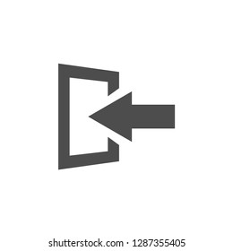 Exit icon graphic design template vector isolated