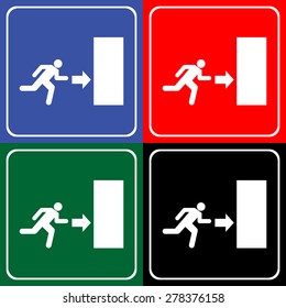 Exit icon great for any use. Vector EPS10.