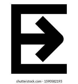 exit icon isolated sign symbol vector illustration - high quality black style vector icons
