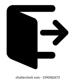 exit icon isolated sign symbol vector illustration - high quality black style vector icons

