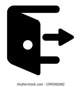 exit icon isolated sign symbol vector illustration - high quality black style vector icons
