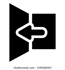 exit icon isolated sign symbol vector illustration - high quality black style vector icons
