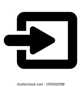 exit icon isolated sign symbol vector illustration - high quality black style vector icons
