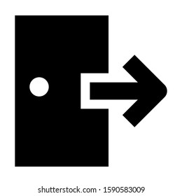 exit icon isolated sign symbol vector illustration - high quality black style vector icons
