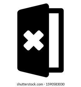 exit icon isolated sign symbol vector illustration - high quality black style vector icons
