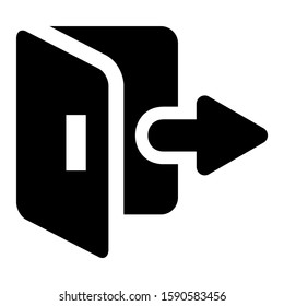 exit icon isolated sign symbol vector illustration - high quality black style vector icons

