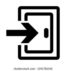 exit icon isolated sign symbol vector illustration - high quality black style vector icons
