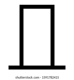 exit icon isolated sign symbol vector illustration - high quality black style vector icons
