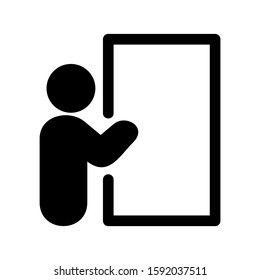 exit icon isolated sign symbol vector illustration - high quality black style vector icons
