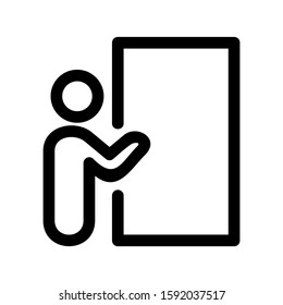 exit icon isolated sign symbol vector illustration - high quality black style vector icons
