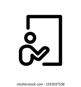 exit icon isolated sign symbol vector illustration - high quality black style vector icons
