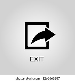 Exit icon. Log out concept symbol design. Stock - Vector illustration can be used for web
