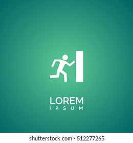 exit icon. exit logo
