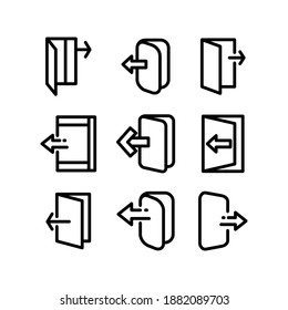 exit icon or logo isolated sign symbol vector illustration - Collection of high quality black style vector icons

