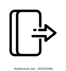 exit icon or logo isolated sign symbol vector illustration - high quality black style vector icons
