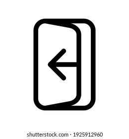 exit icon or logo isolated sign symbol vector illustration - high quality black style vector icons
