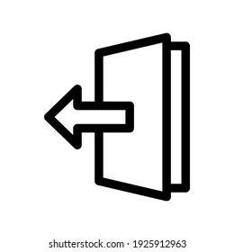 exit icon or logo isolated sign symbol vector illustration - high quality black style vector icons
