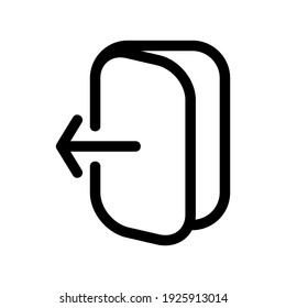 exit icon or logo isolated sign symbol vector illustration - high quality black style vector icons

