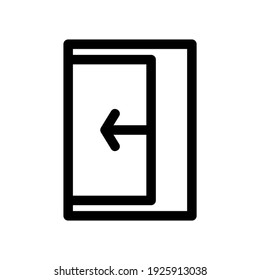 exit icon or logo isolated sign symbol vector illustration - high quality black style vector icons
