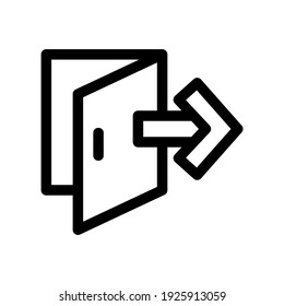 exit icon or logo isolated sign symbol vector illustration - high quality black style vector icons
