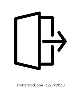 exit icon or logo isolated sign symbol vector illustration - high quality black style vector icons
