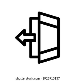 icono de salida o logotipo símbolo de signo aislado ilustración vectorial de alta calidad estilo negro iconos vectoriales
