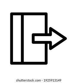 exit icon or logo isolated sign symbol vector illustration - high quality black style vector icons
