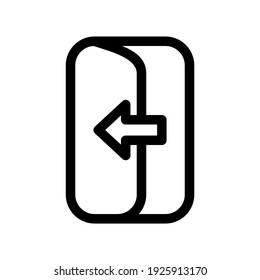 exit icon or logo isolated sign symbol vector illustration - high quality black style vector icons
