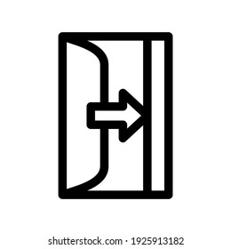 exit icon or logo isolated sign symbol vector illustration - high quality black style vector icons
