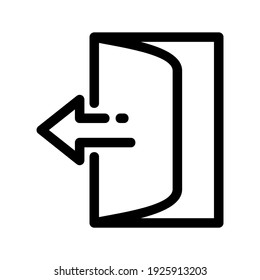 Abgangssymbol oder Logo einzeln auf Zeichen, Vektorgrafik - hochwertige Vektorsymbole mit schwarzem Hintergrund
