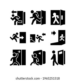 exit icon or logo isolated sign symbol vector illustration - Collection of high quality black style vector icons
