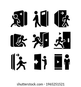 exit icon or logo isolated sign symbol vector illustration - Collection of high quality black style vector icons
