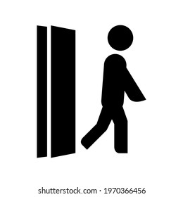 exit icon or logo isolated sign symbol vector illustration - high quality black style vector icons
