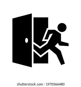exit icon or logo isolated sign symbol vector illustration - high quality black style vector icons
