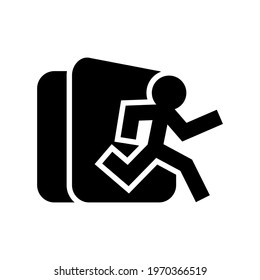 exit icon or logo isolated sign symbol vector illustration - high quality black style vector icons
