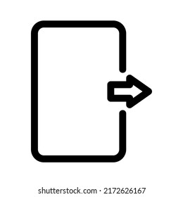 exit icon or logo isolated sign symbol vector illustration - high quality black style vector icons
