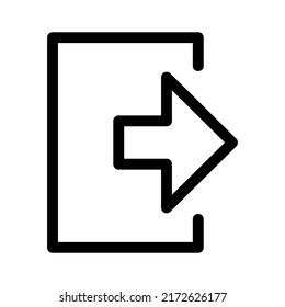 icono de salida o logotipo símbolo de signo aislado ilustración vectorial de alta calidad estilo negro iconos vectoriales

