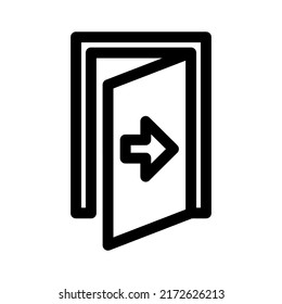 exit icon or logo isolated sign symbol vector illustration - high quality black style vector icons
