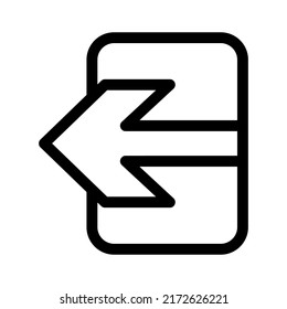 Abgangssymbol oder Logo einzeln auf Zeichen, Vektorgrafik - hochwertige Vektorsymbole mit schwarzem Hintergrund
