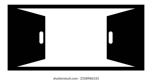 The exit icon. Logout and output, outlet, out symbol. Flat  design. The exit icon vector illustration on white background eps 10.