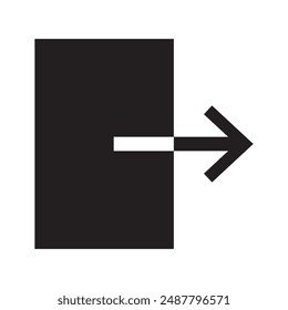 exit icon. logout icon. sign out icon design eps 10