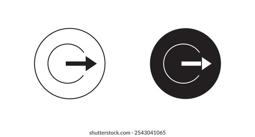 ícone de saída, ícone de logout design de ilustração de vetor. ícone de estrutura de tópicos para web e aplicativos móveis.