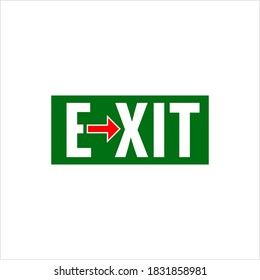 Icono de salida, Icono de signo de salida, Normal, Emergencia, Especial, Fuego, Salida de evacuación más rápida Ilustración de arte vectorial